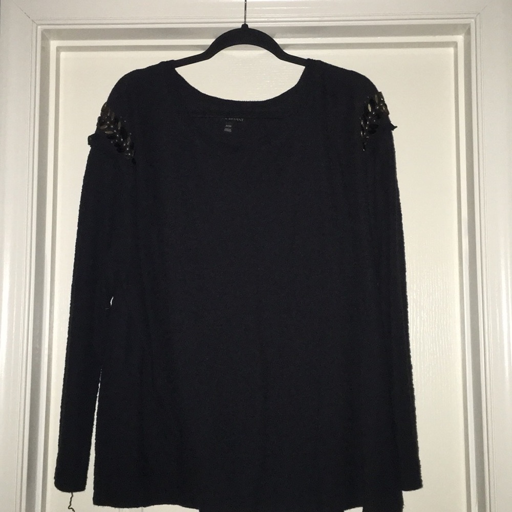 Embellished shoulder top